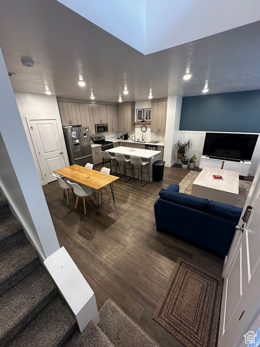 Welcome to this beautiful 3-bedroom, 2.5-bath townhome in the heart of Providence! You'll love the unique finishes and open layout, featuring quartz countertops, upgraded cabinetry, and plenty of natural light. The main floor offers comfortable living and dining spaces perfect for gathering. Upstairs, enjoy a cozy loft-great for a second family room, play area, or home office. The spacious primary suite includes a private bathroom with modern finishes and a large walk-in closet. Two additional bedrooms and a full bath provide room for everyone. The oversized garage offers extra storage and space for projects or gear. Close to the mountains, parks, and downtown Logan! Photos coming soon-showings must be scheduled in advance.