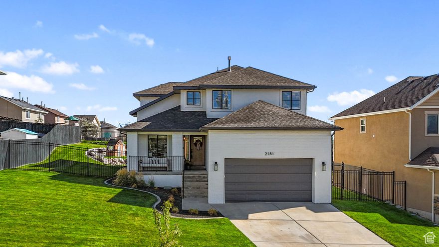 *** No showings until the open house on Saturday, Oct 11 at 12 pm*** This immaculately cared for and updated home is nestled in the coveted Traverse Mountain community. This charming gem sits in a prime location with unmatched access to the innovational hub of Silicon Slopes, great schools, shops & restaurants, and endless recreation. Nearly every space of the home has been meticulously renovated, blending modern elegance with timeless comfort. The open backyard, with no homes directly behind, delivers sweeping, unimpeded views of the majestic Wasatch Mountains and Utah Lake with just one step out to your backyard deck. Inside, the kitchen and living room flow seamlessly, showcasing updated LVP flooring, beautiful quartz countertops, and modern fixtures. Upstairs the primary suite features a double vanity, large soaking tub, and walk-in closet. The basement theater, complete with projector, screen, and speakers promises unforgettable movie nights. Fully renovated bathrooms throughout! The yard is well maintained and great for kids.  The newly added covered porch offers both daytime and nighttime entertaining space.   Enjoy Traverse Mountain's unrivaled amenities, including fitness classes, recreation, & community activities. This fully refreshed home delivers a lifestyle of modern serenity, open space, and an ideal location in a thriving community. Don't miss the chance to claim this thoughtfully updated retreat as your own. Square footage figures are provided as a courtesy estimate only and were obtained from county records.  Buyer is advised to obtain an independent measurements and verify all data.