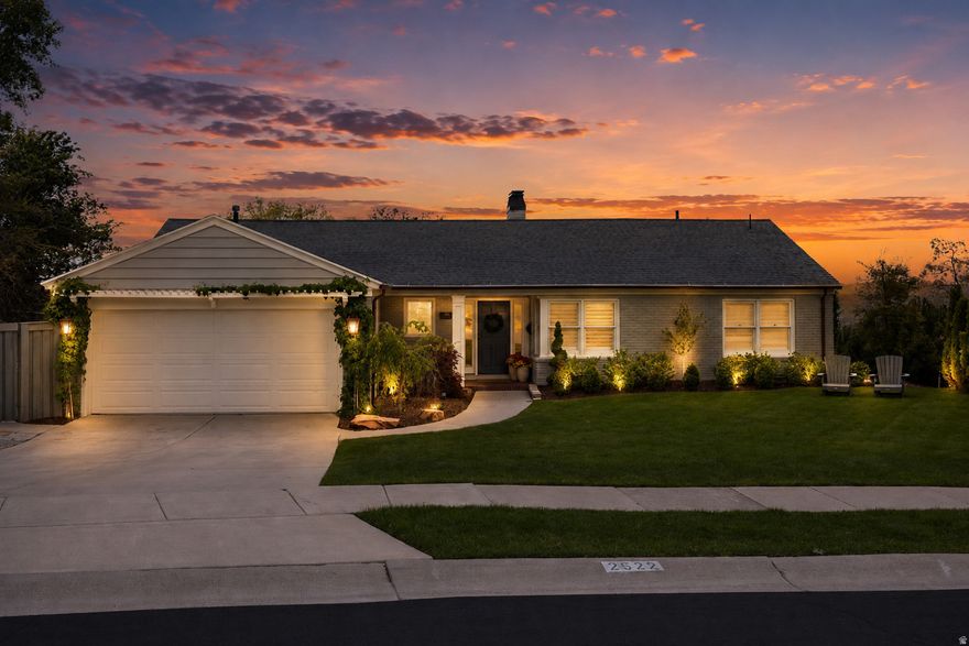 Situated on nearly half an acre of prime East Bench real estate, this pristine property checks every box, size, location, and luxury. Each space has been thoughtfully refined with precision and the highest quality finishes. The main level includes a perfectly-appointed kitchen which connects to the light-filled dining room. A large, sophisticated living room opens to the deck, built in 2019 with premium Trex decking, surrounded with valley and mountain views.  In addition to the immaculate design, the home's functional systems were also upgraded during the remodel in 2022, including: electrical, plumbing, framing, sheetrock, windows, flooring, appliances, and AC compressor. The walk-out basement was fully renovated in 2025, including the furnace, tankless water heater, soft water filtration system, carpet, and custom window treatments. The exterior benefitted from a thorough refresh with new paint, masonry work, copper gutters and downspouts, new fascia and soffit, and elegant stone hardscaping.  Enjoy peaceful privacy with the home ideally situated on a turnout along Skyline Drive, eliminating through traffic directly in front of the property. The expansive backyard offers ample space for a future swimming pool, sports court, or additional outdoor entertaining areas. Located minutes from the University of Utah, Bonneville Golf Course, hiking and biking trails, downtown Salt Lake City, and world-class skiing.