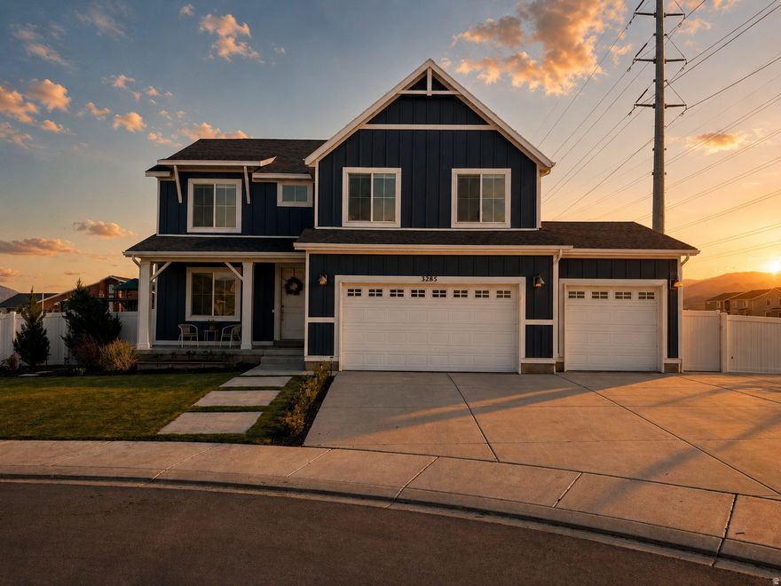 This is the type of home people wait for in Lehi. Tucked into a quiet cul-de-sac in Cold Spring Ranch, with close access to the community pump track, playground, pickleball courts, clubhouse, pool, and direct connection to the Jordan River Trail System, the location offers the perfect balance of quiet privacy and convenience. Enjoy being away from the traffic and noise while still just minutes from shopping, restaurants, and freeway access.  Inside, the home was designed with both functionality and gathering in mind, featuring a double oven, a large kitchen island with plenty of seating, custom built-ins in both the main living room and basement, and a versatile loft space that's perfect for crafts, homework, reading, or a second hangout area.  The basement includes a playhouse and thoughtfully designed snack cabinets with mini fridge and microwave hookups - ideal for movie nights, entertaining, or hosting guests. Outside, the quarter-acre backyard is set up for relaxing and enjoying Utah summers with a retractable awning, putting green, in-ground trampoline, play set and direct gated access to the church property behind the home.  Buyer to verify square footage.