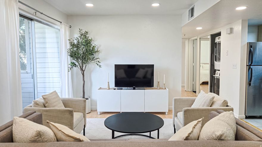 Centrally located and updated -  2 bed / 2 bath SLC condo. Two separate entrances, recessed lighting, updated textures and paint, quartz countertops, and a fresh kitchen backsplash give this home a clean, modern feel. Located minutes from the University of Utah, hospitals, downtown, and the 9th & 9th district with easy access to transit, shopping, and dining.   Seasonal pool and private patio included. Includes one covered parking spot and one uncovered spot. Previously a successful mid-term rental. Seller open to selling fully furnished.