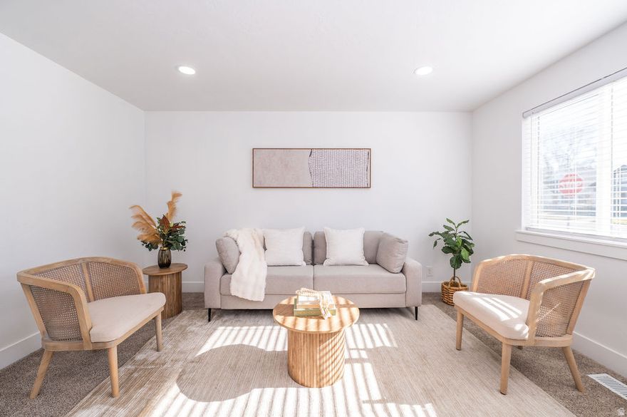 GRAND OPEN HOUSE 02/07 12-3PM. Totally remodeled home situated on a corner lot featuring Granite counter tops, brand new cabinets, updated lighting, fresh paint on the exterior & interior, dual vanity sinks in primary bathroom, new faucets & plumbing fixtures throughout. Step outside to a patio & fully fenced yard. Minutes to downtown ogden, 7 minutes to freeway access, come take a look!