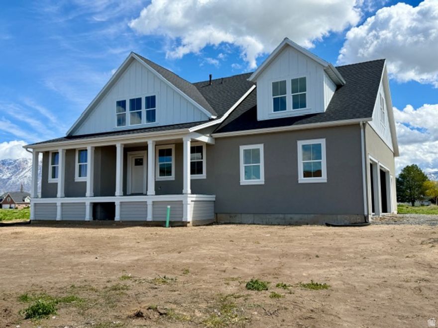 Beautiful farmhouse on WEST FACING HALF ACRE+ with master on the main floor. Modern kitchen with large pantry, stainless steel appliances, gas range, and quartz countertops. Primary bathroom freestanding tub and walk in closet. HUGE bonus room over the garage that can be used for extra family room, hobby room, home office, or bedroom space. Don't miss the built in benches and lockers in the mudroom with attached powder bath and laundry. Large three car garage with room on lot to add a detached garage/shop. NO HOA.