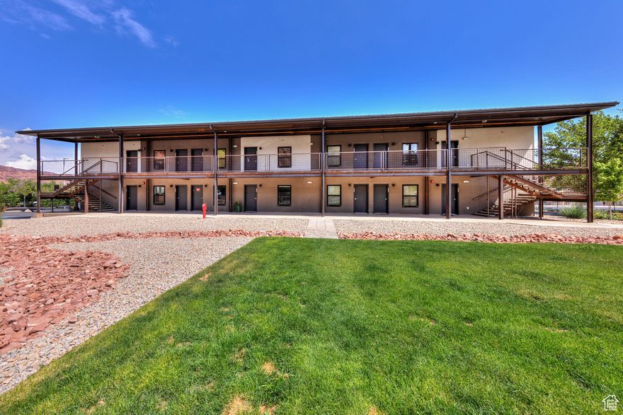 Simple and Central Living at the Kane Creek Condos! Experience easy, low-maintenance living in this modern one-bedroom, one-bathroom condo located in the desirable Kane Creek area. Completed in 2022, this thoughtfully designed home offers just over 600 square feet of efficient and comfortable living space. Relax on your private patio after a day of adventure, or take advantage of the newly constructed Kane Creek Road, offering smooth access to a host of outdoor activities. Whether you're hiking the nearby Pipedream Trail, exploring the countless recreation opportunities along Kane Creek, or heading just ten minutes down the road to Arches National Park, this location is ideal for nature lovers and outdoor enthusiasts. Nightly Rentals are NOT permitted!  Square footage figures are provided as a courtesy estimate only and were obtained from County Tax Rolls.  Buyer is advised to obtain an independent measurement.