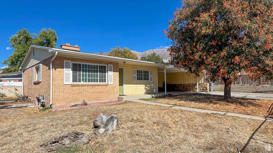Beautifully updated Pleasant Grove rambler! New roof, water heater, garbage disposal, paint, and vinyl plank flooring. Bright kitchen with floor-to-ceiling windows. Spacious layout with tons of storage, gas log fireplace, vinyl double pane windows, RV Parking, fully fenced, perfect-sized yard with patio. Friendly neighbors and no HOA! Prime location for commuting, near parks, pool, library, community center, and shopping.