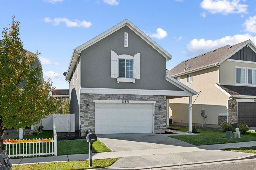 This beautifully maintained home offers a perfect blend of comfort, style, and functionality. Thoughtfully upgraded throughout, it features tall ceilings, fresh new paint, elegant three-tone finishes, and laminate flooring. The kitchen is designed for both everyday living and entertaining, showcasing quartz countertops, stainless steel appliances including a gas range, rich dark cabinetry with crown molding and hardware, a designated pantry for extra storage, and a spacious island with additional seating. Seamless indoor/outdoor living is made easy with direct access from the dining area to the covered patio-ideal for gatherings and summer BBQs.  Upstairs, you'll find three bedrooms  a spacious primary suite with vaulted ceilings, abundant natural light, and a luxurious ensuite bathroom featuring granite counters, upgraded tile flooring, a large vanity, a separate garden tub and shower, and a generous walk-in closet. Two additional bedrooms, a full bathroom, a convenient laundry room, and a versatile loft-perfect for a home office or play area-complete the upper level.  The newly finished basement (completed in 2023) adds even more living space and is plumbed for a wet bar, making it an ideal spot for a future home game room, entairtainment room etc.   Additional upgrades include a new water heater and a fully fenced backyard that offers plenty of space.  Located on a quiet street 5 doors down from the local attraction  "UP House", this home provides easy access to top-rated schools, parks, recreation, shopping, dining, and entertainment-offering both privacy and convenience in one exceptional package.  Square footage figures are provided as a courtesy estimate only and were obtained from an appraisal.  Buyer is advised to obtain an independent measurement.