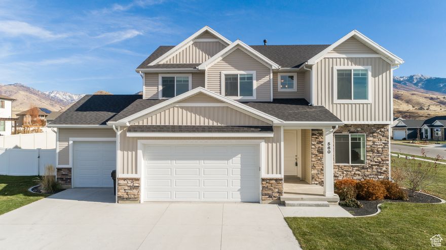 Welcome to River's Edge-Tremonton's premier new home community! This stunning 4-bedroom, 2.5-bath home offers modern comfort and timeless style. Featuring a spacious open-concept floor plan, a main floor office, and upstairs loft, this home is designed with your family in mind.   Enjoy additional potential with an unfinished basement-ready for your personal touch and future growth. A 3-car garage, partially landscaped yard, and room to expand-this home checks all the boxes!
