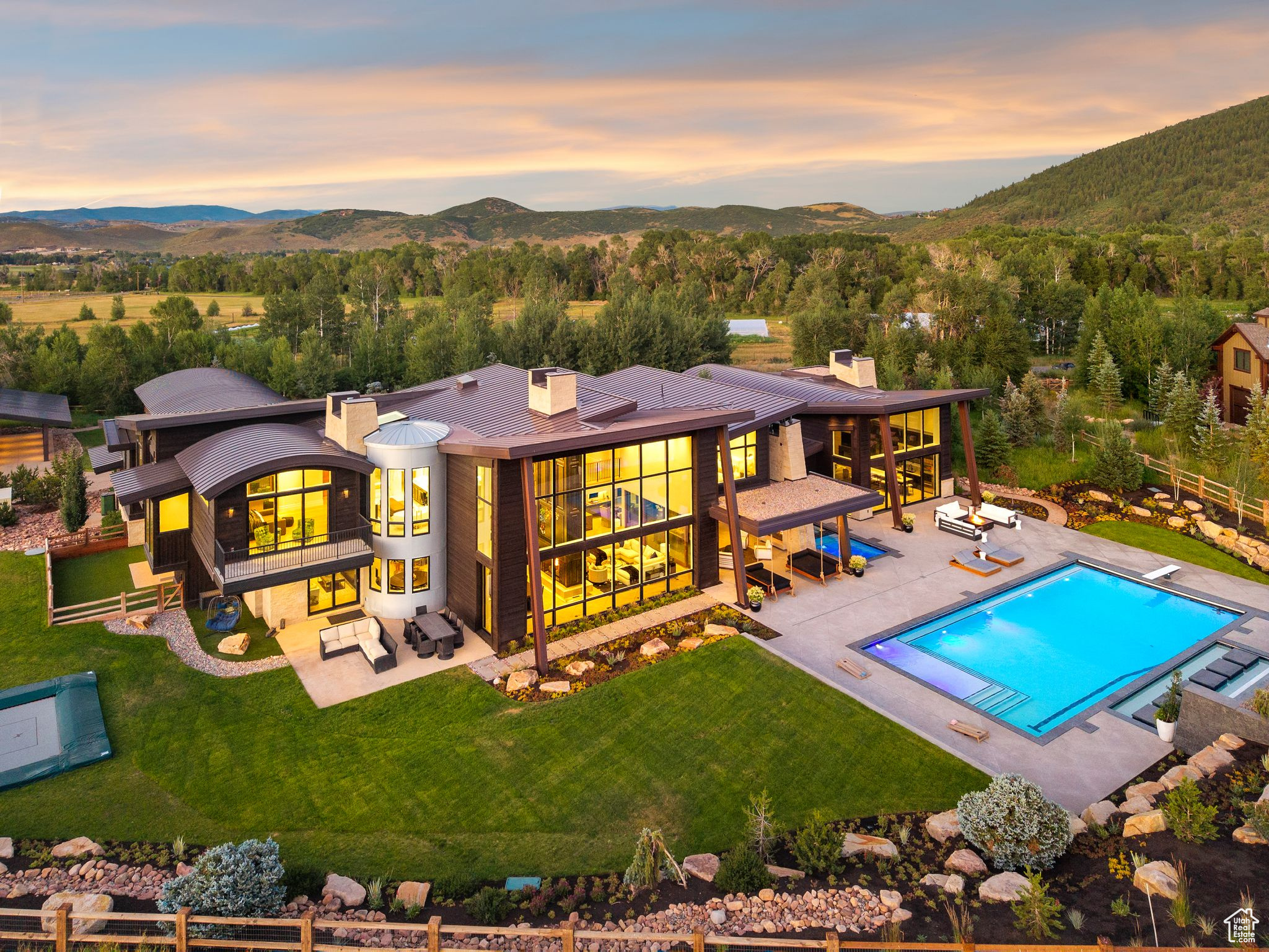 Experience a 4.25 acre estate on par with the finest homes in The Colony or Deer Valley, ideally situated in one of Park City's most coveted year-round neighborhoods. Sweeping mountain views, stunning finishes, smart home technology, & incredible indoor-outdoor living with an expansive patio, pool, & hot tub-perfect for entertaining.