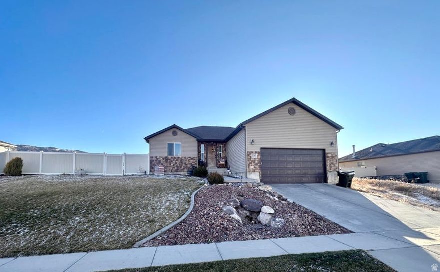 This well-maintained 3-bedroom, 2-bath home offers space, flexibility, and unbeatable access to Southern Utah's outdoor lifestyle. With over 2,762 sq ft total, the main level is fully finished and thoughtfully laid out, while the full unfinished basement provides a blank canvas-add bedrooms, a home gym, theater room, or additional living space exactly how you want it. Enjoy canyon and Snow Canyon views, a finished front yard, and a fully usable backyard with plenty of room for gardening, pets, or play. Built in 2009, the home features an attached 2-car garage, central air, natural gas, double-pane windows, ceiling fans, and durable finishes throughout.  Located in a quiet area with no HOA, yet close to off-road trails, schools, shopping, dining, and recreation.  Easy to showthis is a solid home with room to grow in a location that's hard to beat.