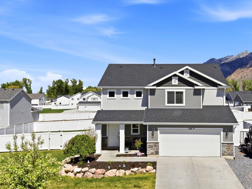 Built in 2022, this inviting two-story home sits on a 0.27-acre lot with full landscaping and a partially fenced yard. It offers over 2,000 square feet of living space, four bedrooms, and a two-car garage, with room for RV parking. The south-facing layout fills the home with natural light, while the beautiful kitchen anchors daily living and entertaining. A thoughtful floor plan and outdoor space make this property ideal for growing families seeking modern comfort with room to roam.
