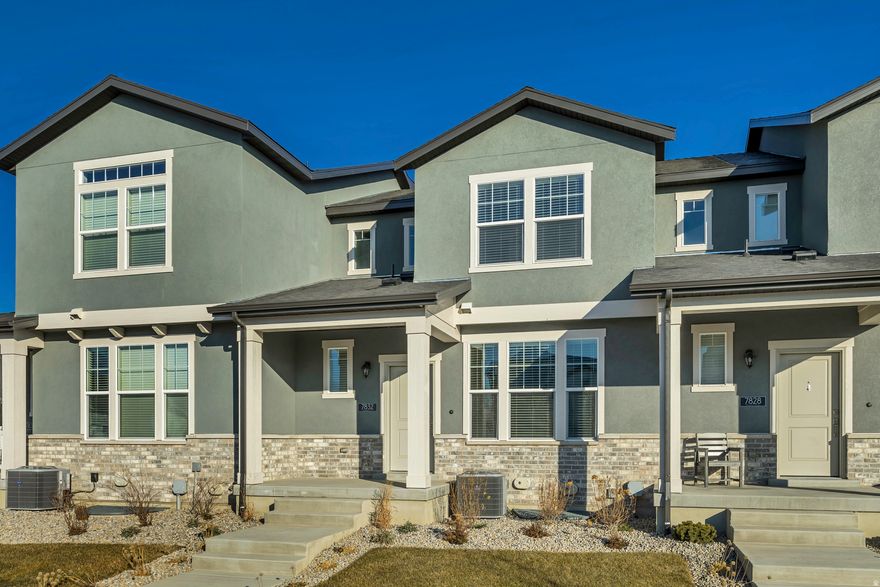 Come see this brand-new Bellevue townhome in a beautiful community! Features include 2-tone paint, a tankless water heater, and Craftsman-style base and casing throughout. The owner's bathroom includes cultured marble shower surrounds complemented by satin and brushed nickel hardware. A stylish kitchen features white laminate cabinets, quartz countertops, and stainless-steel gas appliances. Flooring includes laminate, hardwood, carpet, and vinyl tile. Comes fully landscaped and is maintained by the HOA for care-free maintenance!