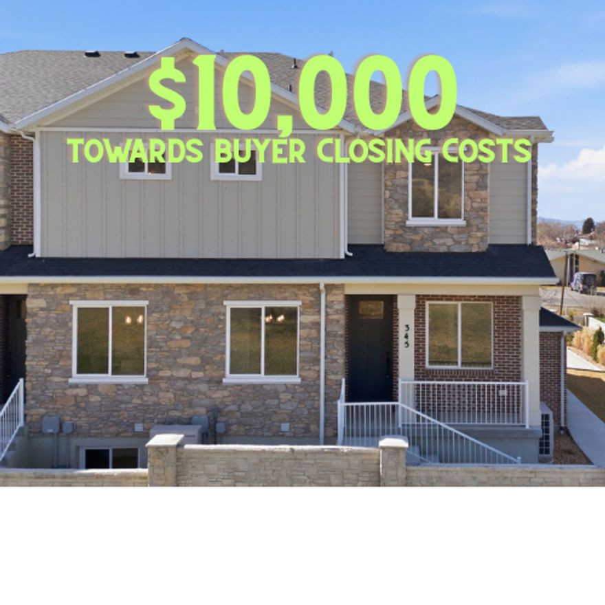 SELLER WILL PAY up to $10,000 towards BUYER CLOSING COSTS, BUY DOWNS, DISCOUNT POINTS (with accepted offer)***USDA 100% FINANCING AVAILABLE***Step into exceptional value with this move-in ready townhome where extensive luxury upgrades are already included, ready for its very first owner. Built in 2024 and positioned as a desirable row-end unit, this townhome offers the rare blend buyers are hoping to find: new construction with the upgrades already completed, saving you time, effort, and expense. From the moment the door opens, the home greets you with light and space. Nine-foot ceilings, striking eight-foot doors, and oversized windows invite sunshine into the open living areas, creating a bright and welcoming atmosphere that feels both modern and comfortable. The open-concept layout connects the kitchen, dining area, and great room in a way that makes everyday living easy while naturally bringing people together.  At the center of it all is a kitchen designed to be both beautiful and functional, featuring granite countertops, soft-close cabinets and drawers, crown molding, a custom tile backsplash, Frigidaire Gallery appliances, a gas range, and a farmhouse sink that adds both character and practicality. Upstairs, the primary suite becomes your personal retreat, complete with a stunning ensuite featuring a double vanity, Euro glass shower, and a spacious walk-in closet designed for everyday ease. The 95% finished daylight basement expands the possibilities even further, offering flexible space perfect for a family room, home office, fitness area, or recreation space.  Throughout the home, you'll notice the details that elevate everyday living: luxury vinyl plank flooring, granite surfaces, a smart thermostat, double-pane windows, and comfortable carpeted bedrooms. The oversized attached garage offers additional height, width, and depth, giving you room not only for vehicles but also for storage, hobbies, and gear. Outside, the property is fully landscaped with automatic sprinklers and drip irrigation, along with an additional outdoor storage unit to keep life organized.  This is more than just another townhome on the market. It's a place where the upgrades are already done, the spaces feel intentional, and the lifestyle begins the moment you step inside. Come experience the difference for yourself.   Square footage figures are provided as a courtesy estimate only and were obtained from builder plan.  Buyer is advised to obtain an independent measurement.