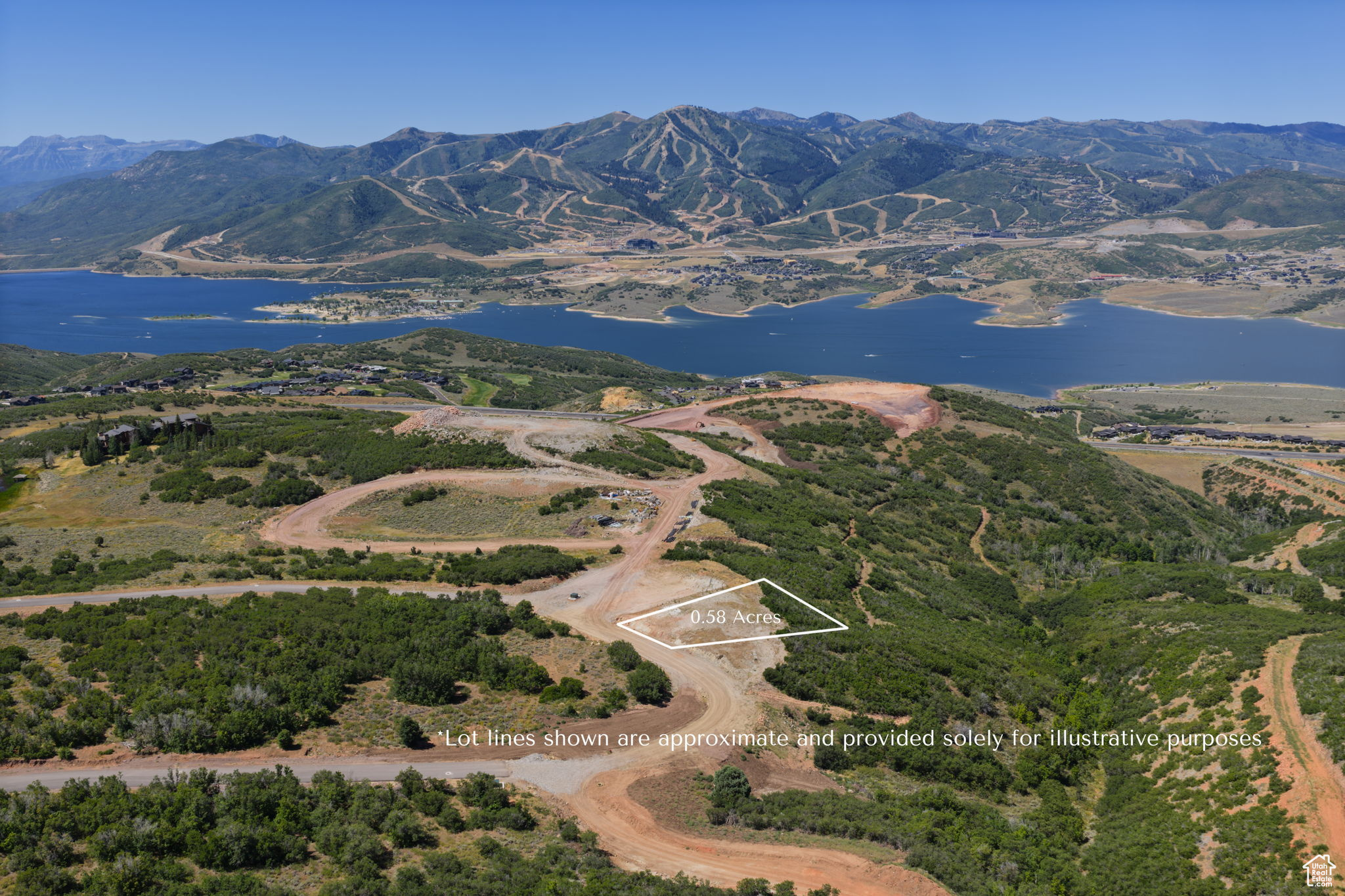 This coveted downhill, easybuild 0.58acre home site in the prestigious Golden Eagle community offers stunning panoramic views of Jordanelle Reservoir, Deer Valley ski runs, and the Wasatch Mountains. Nestled at 6,900ft elevation, the lot provides the perfect setting to design your up to 7000sf dream mountain retreat. Golden Eagle spans 600 acres with 25% preserved as open space and offers miles of private trails, along with a planned clubhouse featuring indoor/outdoor gathering spaces, a kitchen, and a fire pit. The community maintains a restrictive nightlyrental policy for a tranquil, residential lifestyle. Conveniently located just 15minutes to the new Deer Valley East Village, Park City's Historic Main Street and only 35minutes to Salt Lake International Airport, this property combines privacy, convenience, and exceptional build potential in one of Utah's most breathtaking settings.