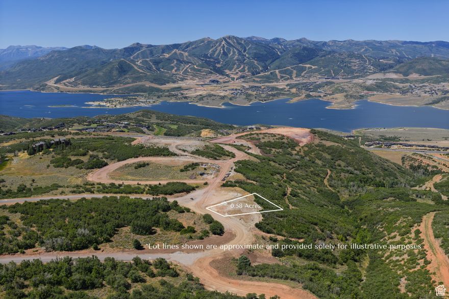 This coveted downhill, easybuild 0.58acre home site in the prestigious Golden Eagle community offers stunning panoramic views of Jordanelle Reservoir, Deer Valley ski runs, and the Wasatch Mountains. Nestled at 6,900ft elevation, the lot provides the perfect setting to design your up to 7000sf dream mountain retreat. Golden Eagle spans 600 acres with 25% preserved as open space and offers miles of private trails, along with a planned clubhouse featuring indoor/outdoor gathering spaces, a kitchen, and a fire pit. The community maintains a restrictive nightlyrental policy for a tranquil, residential lifestyle. Conveniently located just 15minutes to the new Deer Valley East Village, Park City's Historic Main Street and only 35minutes to Salt Lake International Airport,  this property combines privacy, convenience, and exceptional build potential in one of Utah's most breathtaking settings.