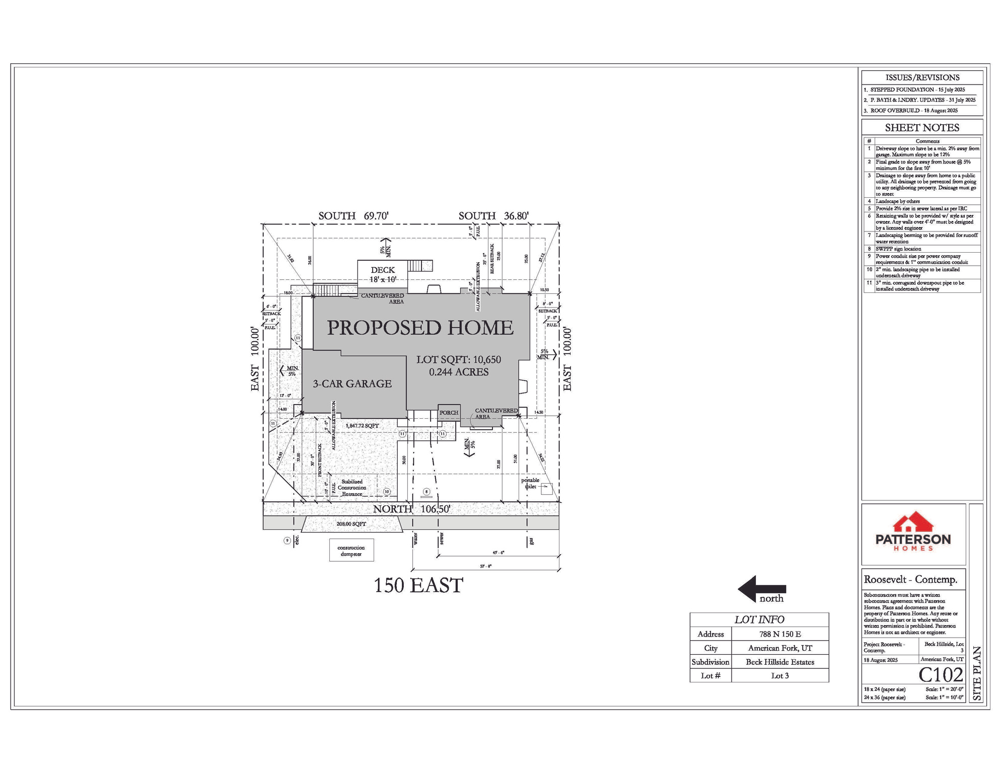 BECK HILLSIDE ESTATES - Residential