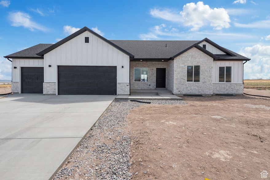 Discover the perfect blend of rural charm and modern living with this stunning rambler style ranch home on coveted horse property.  Nestled in a serene residential area with no HOA! Move in ready, this home offers breathtaking mountain and valley views, direct access to mountain and bike trails, and property backs up to Fairfield, UT. Inside, you'll find high end finishes including upgraded cabinetry, quartz countertops, and a massive walk-in pantry. The attached ADU provides additional flexibility for guests, extended family, or rental income. The unbeatable location, combined with the freedom of horse ownership, panoramic scenery, and rare HOA-free living, makes this property a true gem you won't want to miss this slice of heaven.