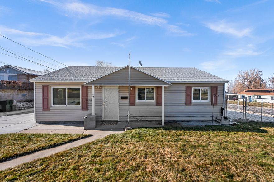Located in the heart of Tooele, this three-bedroom rambler has been diligently maintained and steadily upgraded. Big ticket items such as the home's main water line, sewer, driveway, garage, windows, a tankless water heater, and some newer kitchen appliances have already been taken care of and contribute greatly to its next owner's enjoyment and peace of mind. The home's interior also features updated flooring, paint, and a large double sink vanity in the bathroom, while outside a spacious back patio is surrounded by a low-maintenance yard with fully-auto sprinkler system.