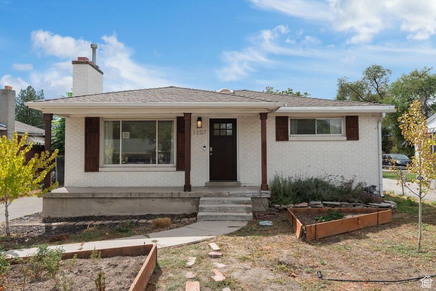 Welcome to this stunning remodeled bungalow in the beautiful Poplar Place community. This beautifully remodeled four bedroom two bath home is moving ready with ample space and tons of natural light. The enclosed deck is perfect as a sunroom or greenhouse, making it easy to fulfill your relaxation and gardening needs. The solar panels give you the added benefit of a low power bill and with brand new air-conditioning and furnace installed in 2019 you'll have no worries in this beautiful home. Floor to ceiling tiled, shower and bathtub in both of the bathrooms are a luxury to be sure and with appliances installed in 2019. This home is an absolute dream. The garden beds out front are perfect for growing your own fruits and veggies with tons of space for activities and more garden in the backyard. They attached two car garage allows you to have extra storage or park your vehicles comfortably in this location can't be beat with easy access to I-15 and 215 as well as downtown. Come take a look at your new home today.