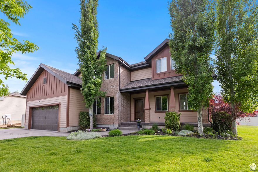 Nestled in the scenic foothills of Mountain Green, this exceptional home in the coveted Cottonwoods community offers panoramic views of the Wasatch Peaks and Wasatch Back. With a thoughtfully designed layout, vaulted ceilings, and expansive windows, natural light floods the living space while showcasing the surrounding mountain beauty from every angle. The newly remodeled basement is an inviting space ideal for cozy family movie nights, quiet reading time, or entertaining guests. It features a private gym area, custom designer built-ins, a stunning new bathroom with a jetted tub, and ample guest accommodations. Throughout the home, you'll find updated bathrooms, fresh carpet and paint, and a new tankless water heater for unlimited hot water. The three-car garage is EV-ready and paired with an RV parking pad-perfect for your next adventure. For outdoor enthusiasts, this location is unparalleled. Enjoy hiking, biking, or Nordic skiing on single-track trails just steps from your front door. Pineview Reservoir is a short 20-minute drive, and world-class skiing at Snowbasin Resort is only 15 minutes away. The community features multiple playgrounds, and the elementary school is within walking distance-making this an ideal setting for families. In the evenings, unwind with uninterrupted sunset views over protected green space that will never be developed. Whether you're working remotely or commuting, this home offers the perfect blend of modern luxury and year-round outdoor recreation. Discover the lifestyle you've been dreaming of in the heart of Utah's mountain paradise.