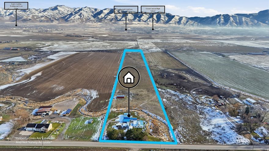 Escape to this serene property nestled next to a winding river, offering breathtaking views of the mountains and the valley, where every sunrise and sunset paints a picture of natural beauty. Expansive Land: Spanning 14 plus acres, this long rectangular lot provides ample space for your dreams. Whether you envision a hobby farm, organic garden, or space for animals, the possibilities are endless. Enjoy the flourishing fruit and mature trees that enhance the property's charm. Explore the several outbuildings, perfect for storage, workshops, or livestock-each adding value to this rural oasis. While the inside of the home may need some TLC, the potential is enormous. Access to the property must be arranged with prior permission from the listing agent. Properties like this are treasured and sought after. Reach out today to explore this incredible property and envision your life on this beautiful Benson estate. This property is equipped with essential water access for gardening and farming; please verify these details with the seller, county, etc to ensure you can maximize your land's potential. Five water shares. Root cellar located on property. 12 inch thick concrete walls. Solar panels paid for and other equipment come with the purchase but no guarantee that they work. Buyer to verify all information.