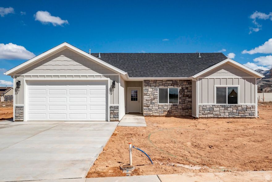 Brand New 3-Bedroom Home - No HOA!  Welcome to this beautiful newly built 3-bedroom, 2-bathroom home offering 1,549 sq ft of modern living space. Situated on a 0.16-acre lot with no HOA, this property combines comfort and convenience. Step inside to find an open layout featuring quartz countertops, a bright kitchen, and quality finishes throughout. The spacious master suite includes a luxurious bathroom with a soaking tub, separate shower, and dual vanities. Located near a community park, this home is perfect for both relaxation and recreation. With brand-new construction and thoughtful design, it's move-in ready and built to last. Pictures are of similar unit Owner Agent