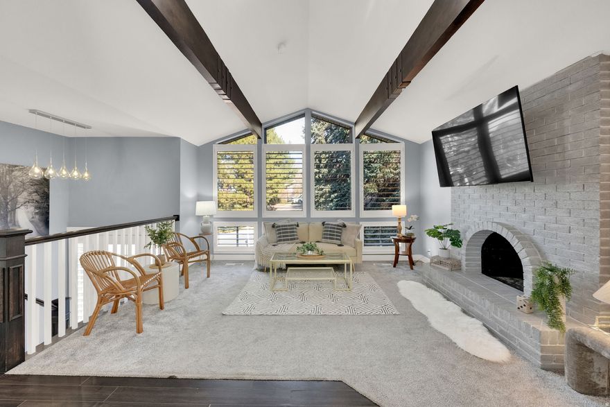 OPEN HOUSE SAT JAN 17TH, 11-1:30PM.  Tucked at the end of a quiet cul-de-sac in the heart of Farmington, this beautifully updated home offers a true neighborhood feel-peaceful, welcoming, and close to all the conveniences. Set on a spacious east-facing lot with mature pines, enjoy westward views of the Great Salt Lake and Antelope Island.  Inside opens to a light-filled grand front room with vaulted ceilings, exposed beams, & expansive windows. New modern kitchen; white cabinetry, granite countertops, updated flooring, and a generous dining nook. Recent upgrades include new AC, new carpet, fresh paint, plantation shutters, updated baths, modern interior doors, plus new garage door.  The best part is the buyer practically gets a free $70k 32-panel solar system with 2-day battery backup,  electric bills under $25/month AND you get to sell it back to Rocky Mountain at $1,000 per year in power buyback-an exceptional value that conveys with the home.  The private backyard patio faces the mountains and includes an almond tree, crabapple tree, and white sage. Epoxy-floor garage with 220V power, plus room for RV or trailer parking.  Minutes to Station Park, FrontRunner, parks, trails, rec-ceneter and reputable schools - ideal for easy commuters seeking a scenic, suburban lifestyle. Information deemed reliable but not guaranteed. Buyer and Buyer's agent to verify all listing info to their satisfaction.