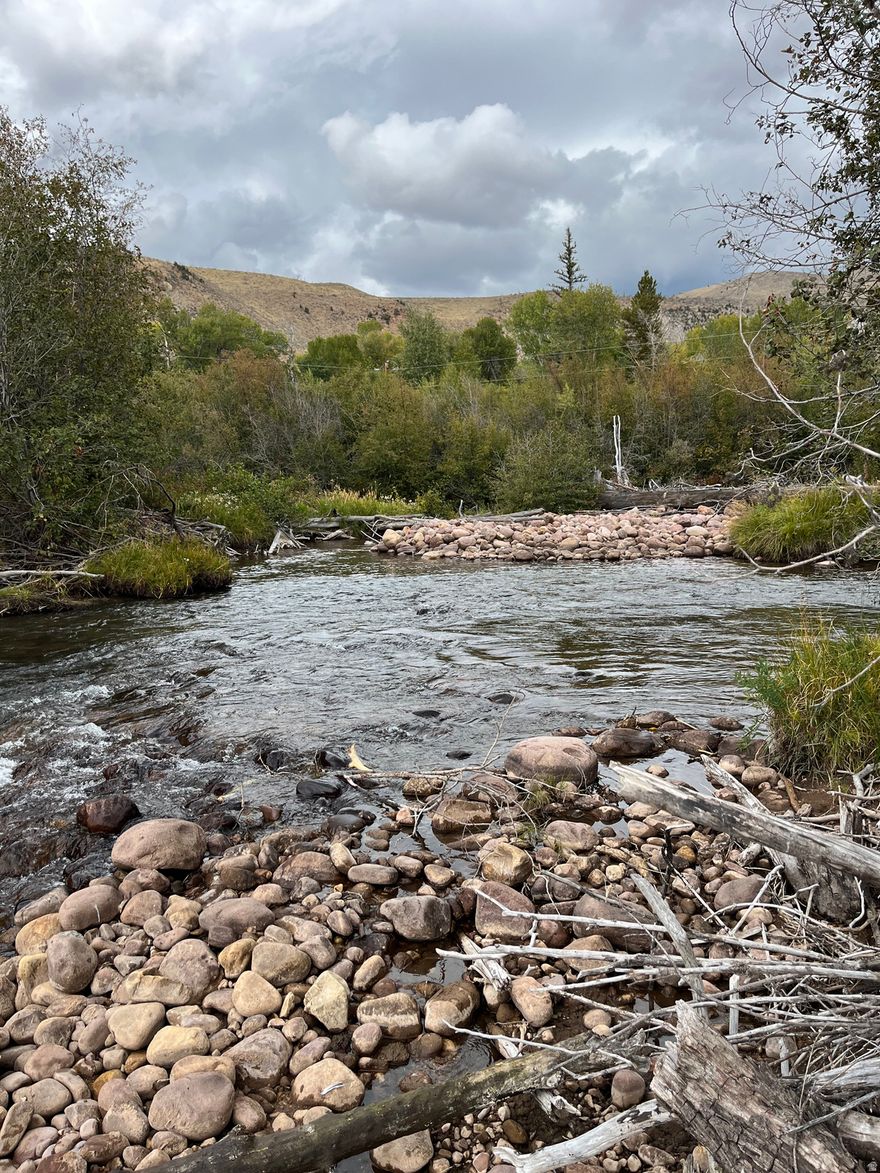 This beautiful ranch is located just a short distance below the very majestic white cliffs that the river, the town, and everything in that area is named after.  The owner states that he thinks there is about 120 acres in the river bottom, with about a mile of river frontage. Besides the river there is a beautiful 3 acre M/L spring fed fishing lake along with a couple of other spring fed pods. The lake currently has rainbow trout, tigers, and eastern brook fish in it, with many around 18 inches in length and very beautiful fish. There is also very good fishing for rainbows, native and brook trout on the beautiful White Rocks River on the property and the National Forest.  Within a short distance in three directions from the property to the north, east and west of the ranch there is great hunting for deer, elk, moose, and wild turkeys on the National Forest as well as on the ranch. There are also bears and cougars. The property to the south is Indian land.  There is a nice cabin on the property with absolutely amazing views in all directions with all utilities in. The water is from a spring in Red Pine where there are 10 hookups from the spring, and this ranch has 7 of the 10 hookups. The Richmans have 2 hookups, and David Bell has 1 hookup. There is also a nice shop near the cabin. The property on top is generally farm and pasture ground, which is fenced and cross fenced, and had a couple of storage ponds for irrigation water. There is an approximately 3 mile pipeline to bring the water from the river to the ranch. Even though I believe the water filings from the river date back to 1910 and 1911, they were not among the earliest filing on the river, and therefore on dry years you may not get a lot of water from the river. On good water years you also get a lot of irrigation water from Red Pine on the north portion of the property and out of Big Tom for the south part of the property. The water from Red Pine includes natural fertilizer when it flows on the property.  This definitely is a one of a kind property, and without a doubt one of the most beautiful spots in the entire state of Utah, When I was much younger, about 70 years ago, my grandfather, J.C. or Con Wilkerson, ran a dude ranch for fishermen in summer and hunters in the fall, and my grandmother who was an amazing cook would feed them all at the old cabin. That was before they had running water or electricity in the canyon.  The movie Jeremiah Johnson to large extent was filmed in White Rocks Canyon, a short distance from the ranch.