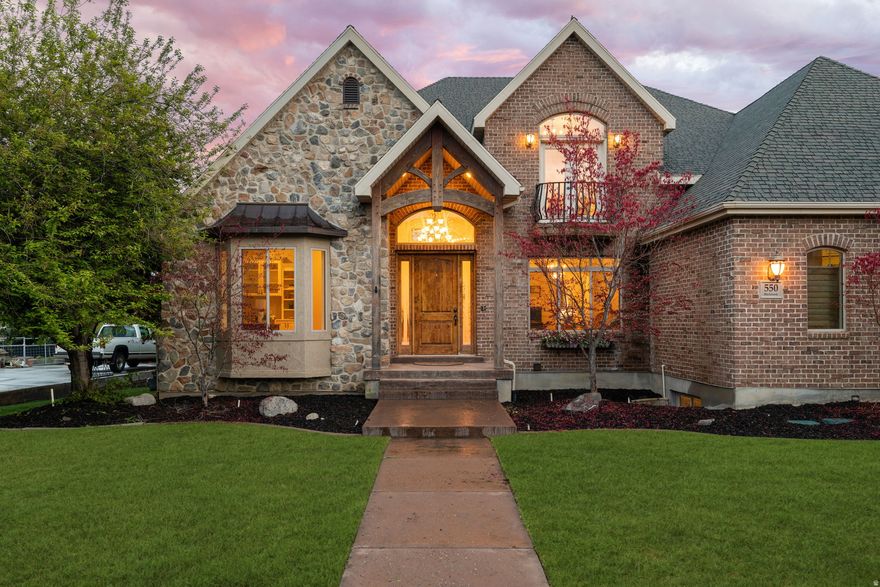 NO SHOWINGS UNTIL OPEN HOUSE ON SATURDAY MAY 2nd 1:30-3:30 pm. Positioned in one of Alpine's most quiet and sought-after neighborhoods, this stunning two-story home delivers elevated living with breathtaking mountain views, refined upgrades, and a layout designed for both everyday comfort and high-level entertaining. From the moment you arrive, the setting creates an immediate sense of privacy and presence, with unobstructed views that set the tone for what's inside. Step through the front door and you're greeted by abundant natural light, modern flooring, and a thoughtfully designed layout that balances openness with intentional spaces. The front living room offers a bright and welcoming environment, while the private office across the hall, complete with French doors and custom built-in cabinetry, creates the ideal workspace for productivity without compromise. The kitchen is the centerpiece of the home and designed to perform at every level. A large granite island with bar seating anchors the space, complemented by double ovens, a gas cooktop, and extensive custom cabinetry with pullouts that maximize both storage and functionality. A semi-formal dining area framed by a bay window captures stunning eastern mountain views, creating a dining experience that feels elevated yet effortless. The kitchen flows seamlessly into the main family room, where soaring extra tall ceilings, expansive windows, and a gas fireplace create a space that is both impressive and comfortable, built for gathering. The main-level primary suite offers true convenience and privacy, featuring vaulted ceilings and a spacious layout designed for relaxation. The en-suite is finished with custom heated tile floors, a separate soaking tub, European glass shower, dual vanities, and a walk-in closet, delivering a spa-like experience that stands out in the market. Additional main-level features include a well-appointed laundry room with cabinetry and folding station, along with a half bathroom for guests. Upstairs, you'll find three generously sized bedrooms, including a flexible space that can function as a loft, den, or additional living area. The fully renovated bathroom is a standout, featuring heated floors, tile finishes throughout, and dual sinks, combining both function and elevated design. The walkout basement expands the home's versatility significantly. A large open living and recreation space, anchored by a second gas fireplace, creates the perfect environment for entertaining, hosting, or multi-use living. With three bedrooms and the potential for a fourth, along with a full bathroom featuring a modern double vanity, this level is ideal for guests or extended living. Separate washer and dryer hookups, a massive cold storage area, and an expansive unfinished space/slab on grade basement beneath the garage open the door for future expansion, whether that's a workshop, home gym, or potential ADU and or mother-in-law apartment setup. The fully fenced backyard is designed for enjoyment, featuring a large deck ideal for entertaining, an open patio, and mature fruit trees including cherry and peach, creating a private outdoor retreat. Location is a major advantage, with Creekside Park just a short walk away offering pickleball, tennis, and open space, along with close proximity to the local Elementary school. The home also includes a fully finished three-car garage with epoxy floors and a central vacuum system, rounding out a property that has been thoughtfully upgraded throughout. This is not just a well-built home, it's a strategic opportunity to own in one of Alpine's most desirable areas, where properties with this level of finish, functionality, and location rarely come available. *All information in the remarks and listing is provided only as a courtesy and is not guaranteed, Buyer and Buyers agent are strongly encouraged to confirm and verify all information. Square footage figures are provided as a courtesy estimate only. Buyer is advised to obtai