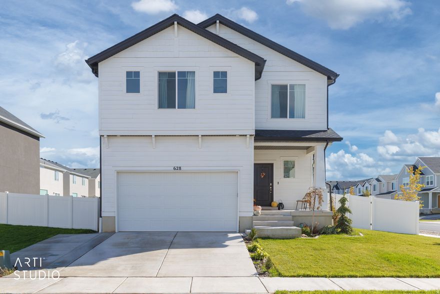 Welcome to this stunning 3-bedroom, 2 full bath and 2 half bathroom home located in the highly sought-after Northshore Community of Saratoga Springs, Utah. Situated on a fully fenced corner lot, this home offers both privacy and charm with plenty of outdoor space to enjoy. Each bedroom has a walk In closet. While the there are beautiful finishes everywhere, the kitchen has a newly painted island and backsplash (updated pictures coming soon!)  Inside, you'll find a bright, open-concept layout perfect for entertaining and everyday living. The fully finished basement features a spacious grand room, ideal for a home theater, game room, or extra living space.  This home also comes equipped with fully paid solar panels, offering energy efficiency and lower utility costs year-round. The Northshore community is known for its incredible amenities, including multiple parks, pickleball courts, a pool, and a splash pad-perfect for active families and outdoor enthusiasts. You'll also love being just half a mile from the scenic Jordan River Trail, offering miles of beautiful walking and biking paths.