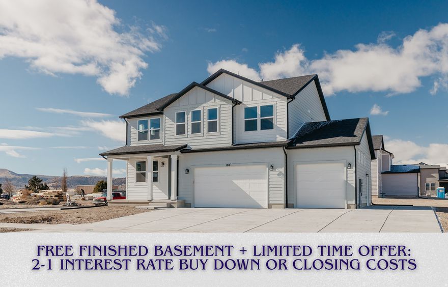 Open House 4/11, 12-4pm, meeting point at Model Home - 917 W Columbia Ct, Riverdale. COMPLETION EST 6/30 - !! $50,000 IN FREE BASEMENT & 2-1 BUY DOWN INCENTIVE!! Welcome to effortless elegance in the highly coveted Riverside Estates-a serene, golf-course-adjacent community where refined living meets everyday convenience. This stunning Alpine two-story floor plan, one of Fieldstone Homes' most sought-after designs, offers a rare opportunity to step into both instant equity and elevated living. Thoughtfully designed for both grand entertaining and comfortable daily life, this home features a fully finished basement, six generously sized bedrooms, four beautifully appointed bathrooms, two expansive family rooms, and a versatile loft space. Soaring vaulted ceilings, an abundance of oversized windows, and natural light throughout create a bright, open atmosphere that feels both luxurious and inviting. The heart of the home is the chef-inspired gourmet kitchen, showcasing an oversized quartz island, premium quartz countertops, double wall ovens, a gas range, and a vented hood-perfectly blending function and style. Situated on a spacious lot, the home also offers a three-car garage and a 12-foot RV pad, providing both convenience and flexibility. Designed with entertaining in mind and upgraded at every turn, this residence reflects over $130,000 in curated enhancements-an exceptional value rarely found in today's market. With shopping and dining just minutes away, this location delivers the ideal balance of tranquility and accessibility. Visit the community model to experience the same Alpine floor plan and see firsthand why this home is truly special. Photos represent the same floor plan and may not reflect the exact finishes of this home. Schedule your private showing today and ask about exclusive preferred lender incentives.