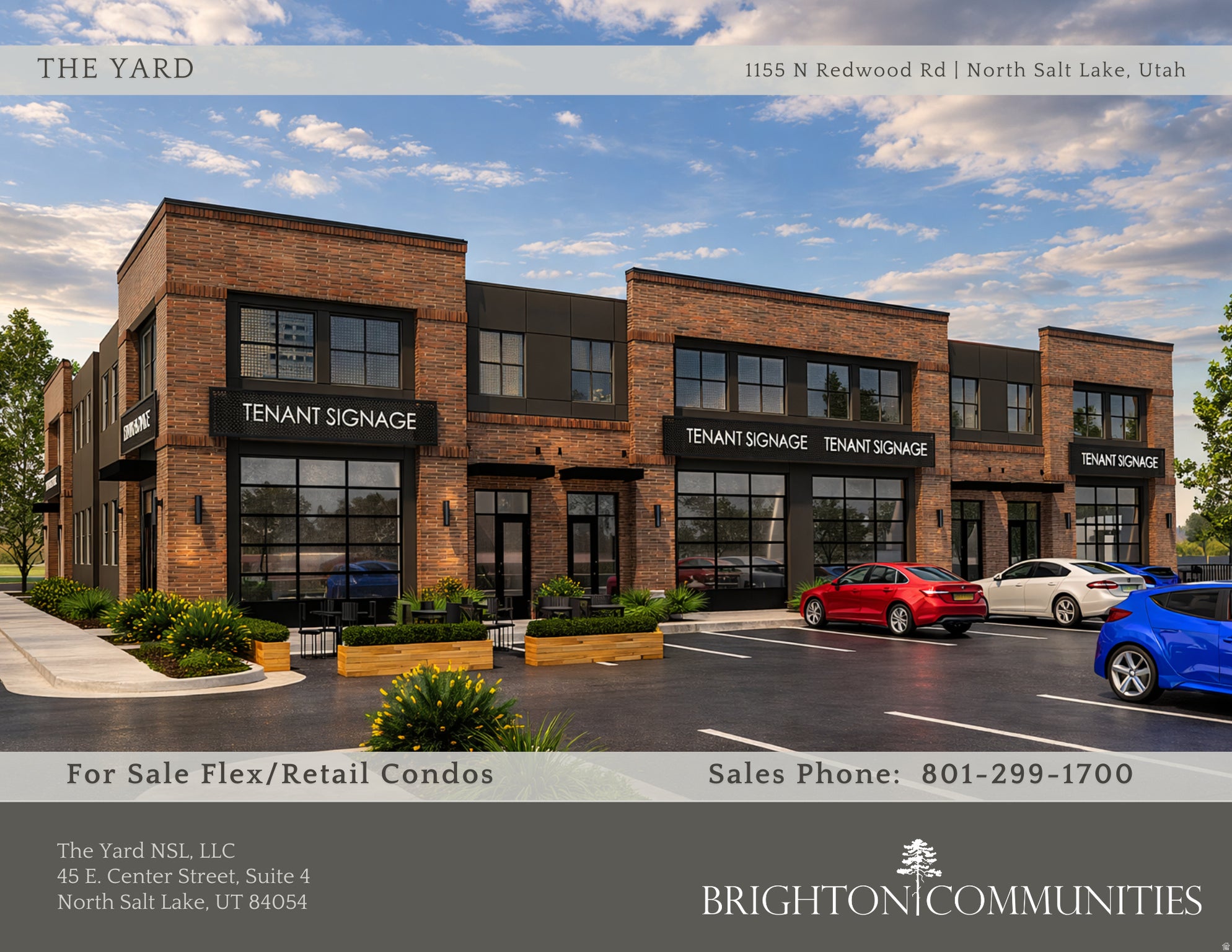 View of commercial property featuring uncovered parking