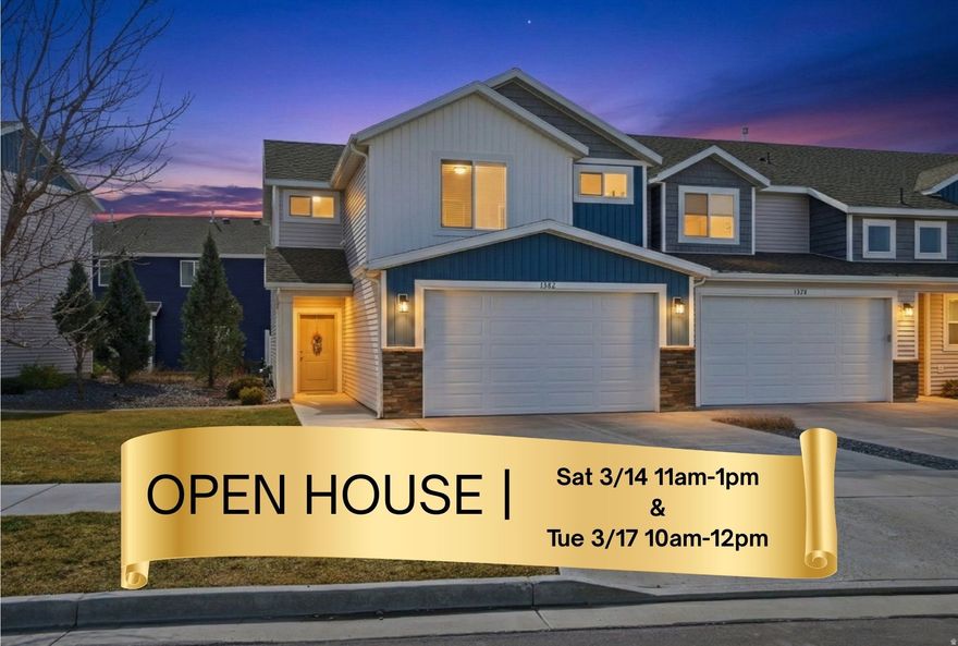 *OPEN HOUSE SCHEDULE - Saturday 3/14 11am-1pm & Tuesday 3/17 11am-1pm* Welcome to this beautiful end-unit townhome in the desirable Elk Mountain Neighborhood, offering comfort, convenience, and a welcoming community atmosphere. Located just minutes from Blacksmith Fork Park and the stunning outdoor recreation of Blacksmith Fork Canyon, this home provides easy access to hiking, fishing, and scenic mountain views. As an end unit, the home offers additional privacy and extra natural light. Inside you'll find 9-foot ceilings, an open layout, and granite countertops throughout. The kitchen features stainless steel appliances, ample cabinetry, and great space for cooking and entertaining. The spacious primary suite includes a large walk-in closet and a private bathroom with a separate tub and shower, creating a comfortable retreat at the end of the day. Step outside to enjoy a fully fenced patio and yard, perfect for relaxing, entertaining, or giving pets a secure place to play. Residents enjoy excellent community amenities including a clubhouse, swimming pool, exercise gym, playground, and open grass spaces that add to the friendly neighborhood feel. The home is also conveniently located near Canyon Elementary School and Mountain Crest High School. Don't miss this opportunity to own a well-located home with great amenities.