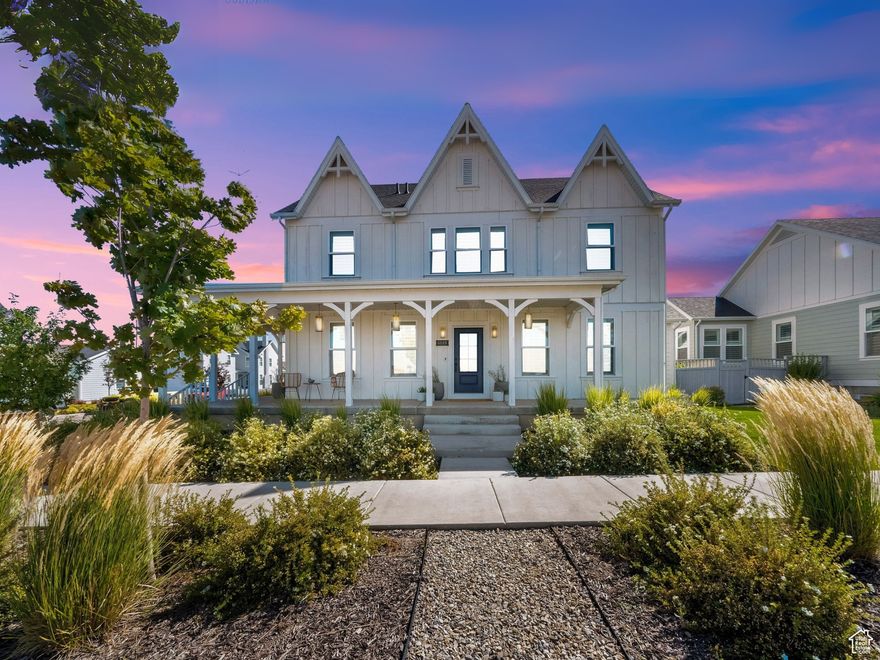 While Daybreak gets called "Stepford" sometimes, domestic robots and humans all agree that this house is a stunner. Lake Ave House brings real character with her actual wood floors, plantation shutters that look custom (because they are), and lighting that is a far cry from basic builder. The finishes are thoughtful and modern. Lake Ave House has plenty of storage for a paddleboard, which is convenient because she's directly across from Daybreak's brand new Watercourse.  She's also got a three car garage complete with charging port.  Square footage figures are provided as a courtesy estimate only and were obtained from floor plans.  Buyer is advised to obtain an independent measurement.