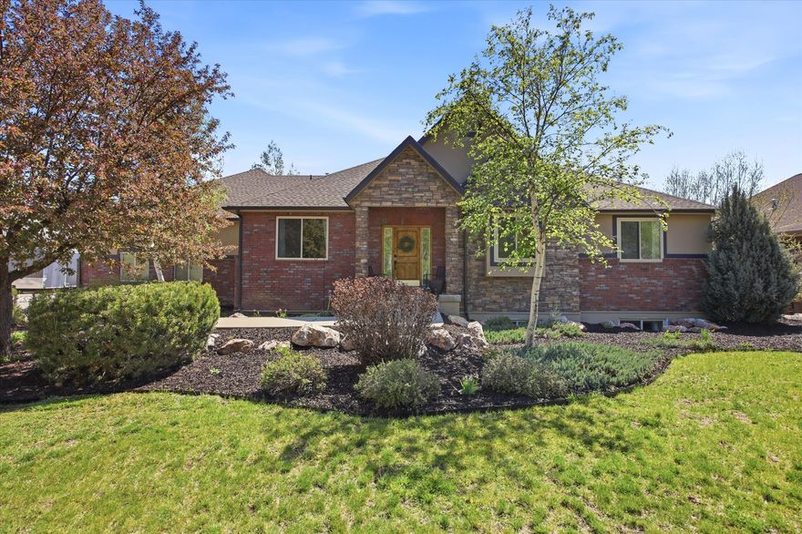 This gorgeous custom built home sits on .62 acres with breathtaking views of Ben Lomond Peak and the surrounding mountains. The property is tucked away at the end of dead-end street offering a quiet retreat. 5 bedrooms, 3 bathrooms, 3 car garage, and over 4,000 ft2, offers flexibility for family gatherings or a growing family. Theater room, a large family room with kitchenette, and open floor plan great for entertaining are luxuries that only a custom home can offer. Large windows throughout the home help capture the surrounding scenery that mountain living provides. A large flex room for home office, music room, or gym, gives a quiet setting for those working or studying from home. This house is thoughtfully designed with plenty of storage including large closets and a cold storage room. The yard is fully landscaped with mature trees and automated sprinklers. Enjoy peace of mind and comfort with a 45 kW Generac whole House Generator. This house is just 5 minutes from Nordic Valley Ski Resort and 20-30 minutes from Powder Mountain and Snowbasin ski resorts. I-15 is a short 20-minute drive the other direction. Square footage figures are provided as a courtesy estimate only and were obtained from Weber County records. Buyer is advised to obtain an independent measurement.