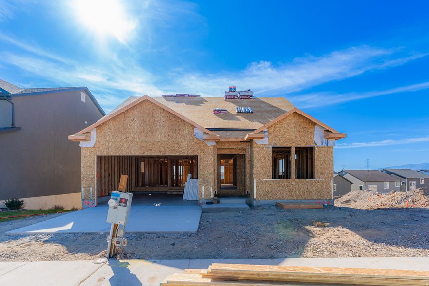 Come home to Ridgehorne at Mt. Saratoga-a master-planned community where comfort and convenience meet! Our open-concept single-family floorplans are designed to maximize space while still offering plenty of privacy. Surrounded by future parks, trails, and wide-open spaces, Ridgehorne is perfect for both relaxation and adventure. Enjoy amazing community amenities, including a clubhouse, pool, basketball court, bark park, playgrounds, and more. With Utah Lake, The Ranches Golf Club, local shopping, dining, and Pioneer Crossing all close by, you'll love the location just as much as the home. Reach out today to learn more or schedule your visit! (CALEB LOT 731)