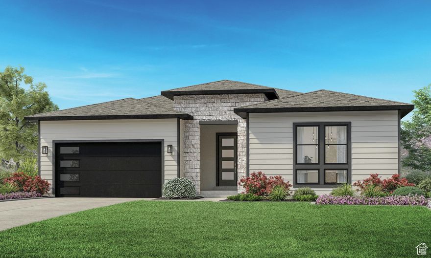 Completion scheduled for Jan 2026! The Chelser's inviting covered entry and foyer open immediately into the bright great room and kitchen, revealing views of the casual dining area, and desirable luxury outdoor living space beyond. The well-designed kitchen is equipped with a large center island, plenty of counter and cabinet space, and sizable walk-in pantry. The marvelous primary bedroom suite on the main floor is complete with a walk-in closet and deluxe primary bath with dual-sink vanity, luxe glass-enclosed shower, and private water closet. Secondary bedrooms feature ample closets and shared Jack-and-Jill bath. Entertain in the finished lower level complete with a spacious gathering space, three bedrooms and two full bathrooms. Additional highlights include a rough plumbing for a future basement kitchen, centrally located laundry room, and additional storage throughout. Photos are representative only.