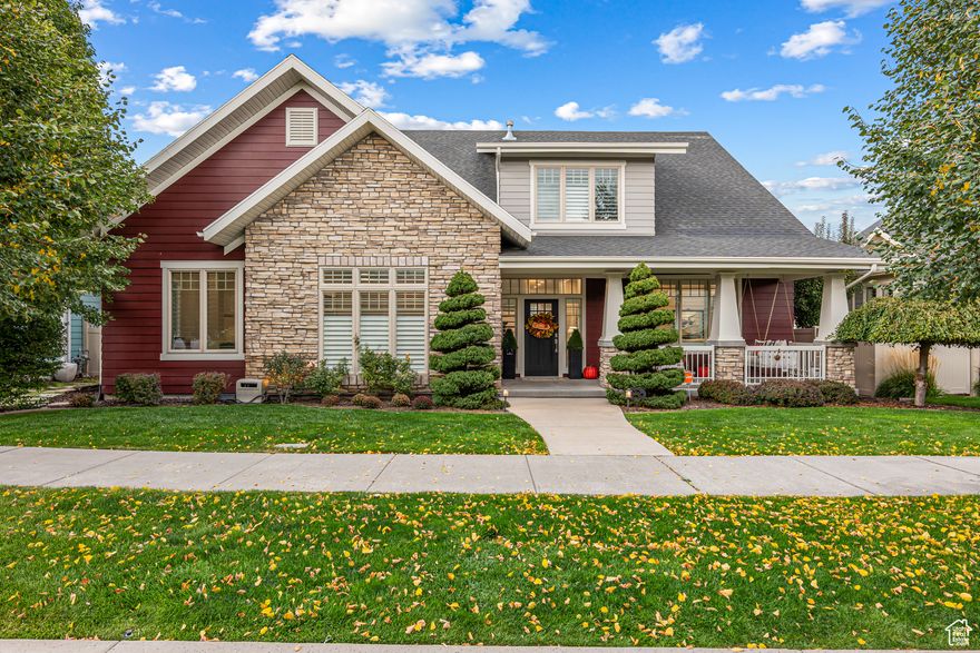 ***OPEN HOUSE this SATURDAY, OCTOBER 11th from 12:00PM - 3:00 PM*** Welcome to 10663 S Vermillion Dr, where luxury meets lifestyle and community means connection. This custom-built 2-story residence is located on one of Daybreak's most coveted and rarely available streets. Offering over 3,600 sq ft, 4 bedrooms, 3 bathrooms, and an oversized 2-car garage, this home blends elegant design with everyday comfort. The chef's kitchen has been fully renovated with an oversized island, custom cabinetry, pot filler, granite countertops, and premium appliances. Sophisticated details include custom woodwork, coffered ceilings, plantation shutters, gas fireplace, and a second laundry in the garage. A custom built-in pet feeding and watering station with its own pot filler adds convenience and flexibility, with the option to conceal or repurpose the space with matching cabinet doors. Recent updates include new interior/exterior paint, LVP flooring, upgraded carpet, designer lighting, and more. The primary suite includes a spacious tub, separate shower, and walk-in closet. Additional spaces include a flexible office/den and an open-concept great room with tall ceilings and oversized windows for abundant natural light. Step outside to a fully landscaped and fenced yard with a welcoming front porch, just steps from Eastlake Elementary, gardens, and neighborhood parks. Daybreak living offers resort-style amenities and community connection-five pools, a fully equipped fitness center with indoor track, Oquirrh Lake with paddleboard/kayak rentals and sailing lessons, tennis and pickleball courts, splash pads, scenic trails, and year-round events. Basic CenturyLink internet is included with HOA. This lovingly maintained property is more than a home-it's a lifestyle in one of Utah's most vibrant master-planned communities. Don't miss your chance to experience the rare opportunity of living on Vermillion Dr-schedule your private showing today! This home has been lovingly customized and is truly one-of-a-kind. Don't miss your chance to own a turn-key property in one of Utah's most vibrant master-planned communities. Information deemed reliable - buyer to verify all information.