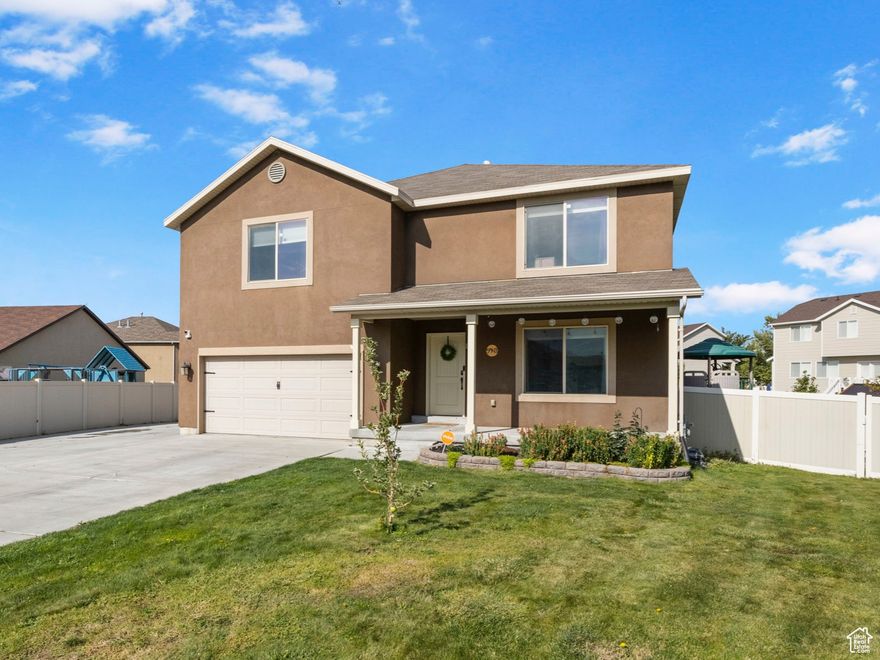 If you've been waiting for the right home at the right moment - this is that moment. New price, incredible deal at price per square foot for Stansbury Park. PLUS, use our preferred lender and receive assistance with a temporary rate buy down. Ask your agent for details"** Welcome home to this spacious and well-loved 2-story gem in the heart of Stansbury Park! With 5 large bedrooms and 2.5 bathrooms, there's plenty of room to spread out. DON'T MISS the 7-7.5 foot tall crawl space--access is in the front closet! The open, walk-around floor plan makes everyday living easy, and you'll love all the thoughtful updates, including newer kitchen appliances (2020), fresh flooring on the main level and in the upstairs bathrooms (2020), and a new water heater (2021). Every bedroom comes with a walk-in closet, and the loft is so big you could do cartwheels in it! The primary suite is the perfect retreat, offering plenty of space to unwind. Outside, enjoy RV parking, a brand-new deck (2024) for hosting BBQs, and a pergola that adds extra charm to the backyard. Need storage? There's tons of it between the full-size crawl space and outbuilding. This home is ready for its next owners to love-come see it for yourself! Square footage figures are provided as a courtesy estimate only and were obtained from appraisal. Buyer is advised to obtain an independent measurement.