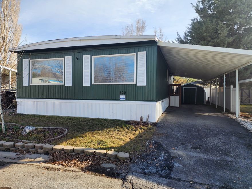 Completely remodeled worry free Double wide home is now available in North Salt Lake! Central A/C! Larger than average lot with beautiful yard for the kids to run around in! Located in the community of Camelot! Location! Location! Location! just a turn away from shopping, entertainment and freeway entrances! We have MANY financing options for this type of property! Sq. Ft provided as a courtesy measurement only. Buyer/ Buyer Broker to verify all information.