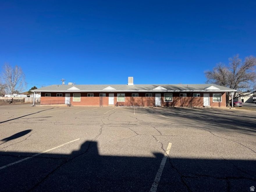 Very well maintained office complex in the heart of Roosevelt, located just one block from HWY 40. This office complex is ready for renters or an owner occupant right now. Property has a fenced yard area that offers secured parking / storage and plenty of paved off-street parking. Information provided as a courtesy, buyer to verify all information.