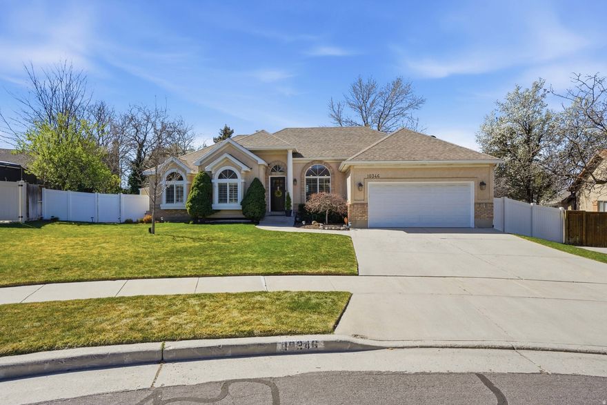 Gorgeous, updated rambler on a quiet cul-de-sac in east Sandy. Minutes from Little Cottonwood Canyon, easy access to I15, 215, shopping and restaurants. Open concept plan with a sitting room, beautiful kitchen, and great room. Custom fireplace in the great room and hardwood throughout the main living areas. Three bedrooms up including a primary suite with a primary bath that was completely remodeled in 2022. Fully finished basement with a huge family room, three additional bedrooms and a full bathroom. The amazing yard is HUGE and fully fenced. New water heater 2021, second tankless water heater 2022. New AC and furnace 2022. New roof 2012.