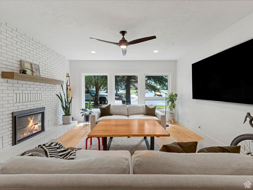 Vaulted ceilings in every bedroom, thoughtful upgrades from 2023-2025, and a welcoming layout make this home feel light, bright, and adventure ready. Tucked on a quiet, community oriented loop of just 14 townhomes, the backyard offers direct access to Parley's Park Elementary-perfect for families or future investment.  Enjoy the ease of so much that is brand-new - roof and gutters, water heater, entire kitchen, flooring/trim/paint throughout...the list goes on. Nearly 900 sq ft of unfinished basement offers room to grow with potential for a 4th bedroom, 4th bath, and 3rd fireplace.    This home, sold partially furnished, offers a unique blend of turn-key readiness and untapped potential-set within Park City's vibrant Silver Springs neighborhood. Come experience the modern updates, welcoming community, and future prosperity that's ready to be built here.