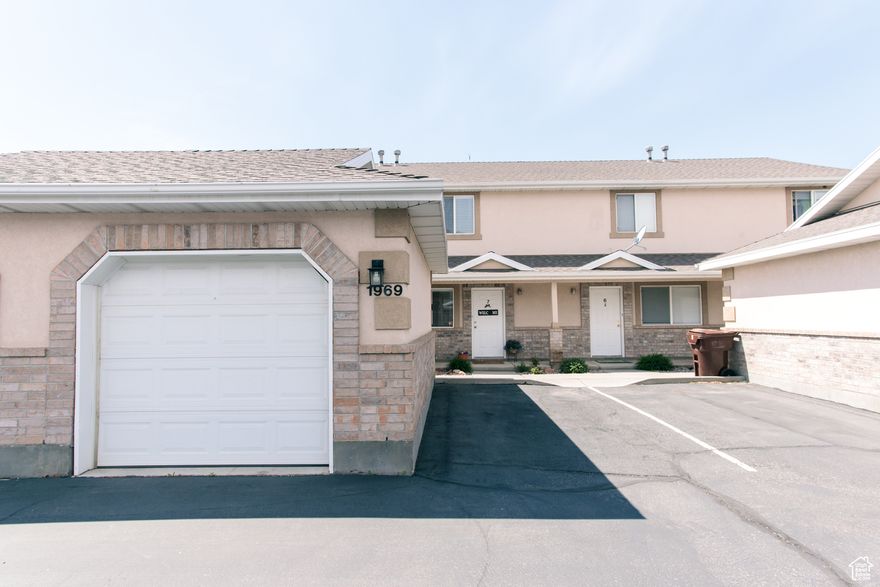 Beautiful, move in ready townhome in quiet Harrisville neighborhood.   Wonderful floor plan with 2 large bedrooms and one bathroom upstairs. Large living room, kitchen, dining, laundry and half bath on the main level.  Great patio overlooking grassy area behind. New refrigerator, washer, dryer, dishwasher, and new blinds included. All information offered as a courtesy, buyer and/or buyers agent to verify all information.