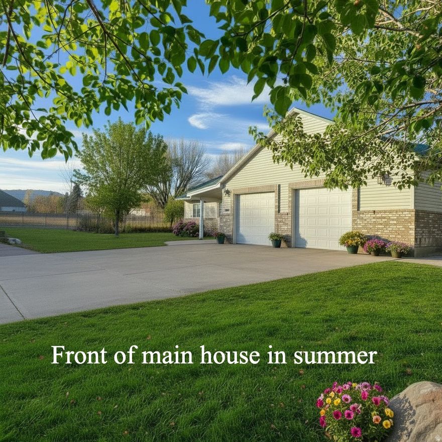 You've found it! The most beautiful property in the canyon AND two houses for the price of one! Tucked away in coveted and breathtaking Dry Fork Canyon, this expansive estate is graced by majestic trees, wildlife, and flowing water. Known historically as "The Orchard" w heirloom apple trees, this property has a history as THE event venue.  Situated on 9.41 acres it offers a rare combination of large lawn, pastures, alfalfa field, forests, springs, ponds, streams, and creek frontage. Too much to list! With 2 water shares, a large garden w fruit trees, raspberries, grapes and greenhouse, plus a chicken coop, the setting is a homesteader's paradise. Fenced and cross fenced.    4 bed/3 bath newly remodeled main home with clean and comfortable layout, quartz countertops, vaulted ceilings, wood burning stove, loft, and spacious 2-car garage. Fully finished detached workshop perfect for an office, home gym, or theater. Income producing 2bd/2ba + large loft legal ADU could be a second residence or continue as established 5 star VRBO. New well water irrigation system, well pump, 220 generator inlet, water purification system, addtnl outbuildings. You won't find another property like this.  Trust us, we've looked!  Includes Parcel #03:054:0010. Buyer to obtain independent measurements. Owner agent.