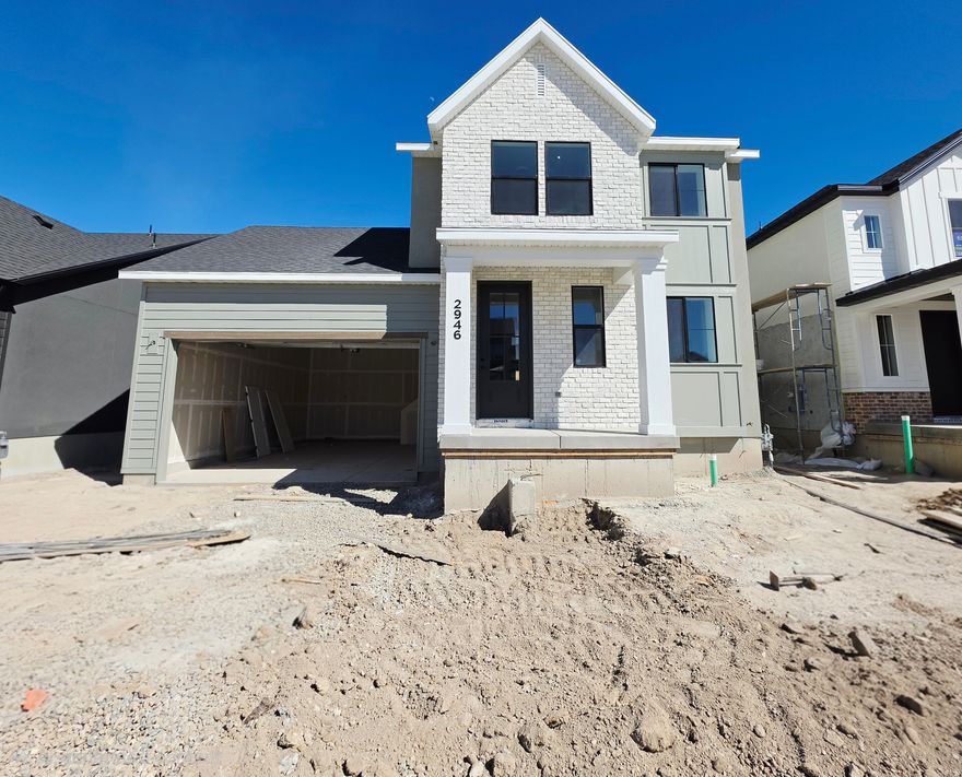 Come be part of the new JDC Ranch community in this beautiful new 2 Story home. You'll love the community vibes as you stroll through the walking trails, play at the parks, and hone your pickleball skills (coming soon). And when you're not outside you'll enjoy relaxing in your new home full of features like 9' main floor ceilings, tall windows for natural light, custom built cabinetry throughout, and a finished basement! The quality is unmatched in this price range!!  Front yard landscaping and a fenced yard is included as well. Ask about our lender incentives also. Home will be done in the next 30 days.