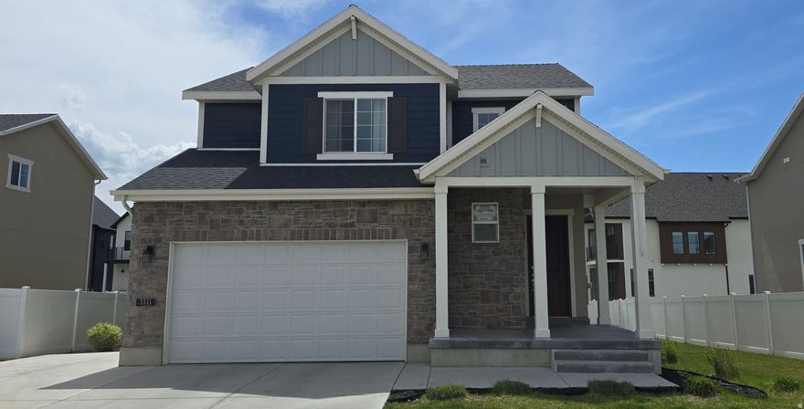 Come today to see this beautiful, bright, and modern home in Provo's quiet Broadview Shores community. This well-cared-for residence offers stunning views of both the lake and the mountains. The interior features four bedrooms, four bathrooms, elegant white cabinetry, and quartz countertops, complemented by a fully finished basement. You can walk out onto the deck directly from the dining area.  Take advantage of the nearby scenic walking and biking trails, including the Provo River Parkway, as well as local playgrounds and schools. Includes extra parking alongside the garage. Square footage figures are provided as a courtesy estimate only and were obtained from an appraisal report; the buyer is advised to obtain an independent measurement.