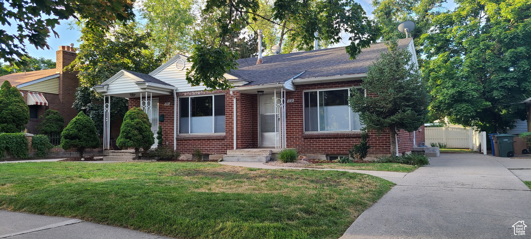 A TRUE RARE FIND! ATTRACTIVE RED BRICK DUPLEX LOCATED IN PRIME HIGHLAND PARK / SUGAR HOUSE! ONE OF SALT LAKE'S MOST DESIRED, ACTIVE & VIBRANT NEIGHBORHOODS. SURROUNDED WITH CHARMING TREE LINED STREETS. WALKING DISTANCE TO PARLEY'S TRAIL, SUGARHOUSE PARK AND MOUNTAIN TRAILS. WONDERFUL FLOORPLAN OFFERS MUCH NATURAL LIGHT, BEAUTIFUL HARDWOOD FLOORS. MANY UPDATES INCLUDE 3 TONE PAINT, FLOORING, WINDOW COVERINGS, BATHROOM, & ROOF. SOLID GARAGE W/ ATTACHED COVERED PATIO. ENJOY YOUR BEAUTIFUL & PEACEFUL MATURE YARD. IMMACULATE, SHARP & VERY WELL MAINTAINED. WARM, SAFE, HAPPY, AND A LIVELY PLACE TO LIVE AND OR OWN. A GREAT INVESTMENT OPPORTUNITY.