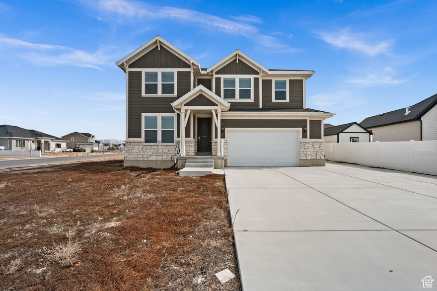 The deal you've been waiting for-because let's be honest, you weren't holding out for those rates to drop!  Built just two years ago, this nearly new home is move-in ready and still feels fresh-but with a much better price! When the owners built with Ivory, they chose all the best upgrades: quartz countertops, white shaker cabinets, and a cozy fireplace. The main level is open, light and bright, with windows upon windows and a two-story great room. Upstairs, live like an aristocrat in the oversized primary suite, complete with a luxurious en suite featuring a separate tub and shower, dual vanity with plenty of counter space and storage, and a walk-in closet.  Perched on a corner lot, the yard presents endless opportunities. Plus, don't forget the two-car garage and RV parking!  Welcome Home! [This is a short sale. Price is subject to third-party approval.]