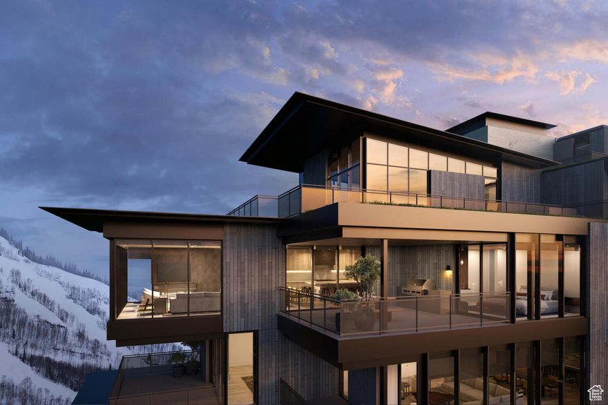 When they say they saved the best for last, this is what they're talking about. Sommt Blanc includes three alpine lodges comprising 49 luxury Residences and Penthouses located on the last, best, ski-in/ski-out parcel in Empire Pass at Deer Valley Resort. World-renowned architect Tom Kundig of Olson Kundig has created a jaw-dropping signature design featuring butterfly roof lines, cantilevered structures, single-level living, expansive outdoor spaces, floor-to-ceiling windows, and modern mountain design. With through-building unit design, every residence enjoys breathtaking views. Sommt Blanc features an extensive list of amenities and services that includes an arrival lobby and fireside lounge with a concierge desk, valet parking, an onsite restaurant & bar with ski beach patio, slope-side pool & patio with multiple hot tubs, and outdoor gathering spaces, pool locker rooms with saunas, spa treatment rooms, fitness center, yoga studio, a bowling alley with caf and game room, executive boardroom, spacious ski locker room, ski valet service, aprs-ski lounge with expansive outdoor patio, children's activity playroom, golf simulators, speakeasy styled owner's lounge, and designated underground parking in each building featuring adjacent oversized storage units with each owner space ready for an electric car charger installation. Residence A502 is a fifth-floor unit with beautiful south-facing views looking up the Lucky Jack ski trail. The home features three bedrooms, four bathrooms, a den/media room, two outdoor decks, and floor-to-ceiling windows. Finishes include wood floors, wood ceilings, wool carpet, custom cabinets and built-ins, natural stone countertops and backsplash, Dacor contemporary appliances, Dornbracht fixtures, Sun Valley Bronze hardware, wine storage, automated Lutron shades, and two Tom Kundig signature design fireplaces.