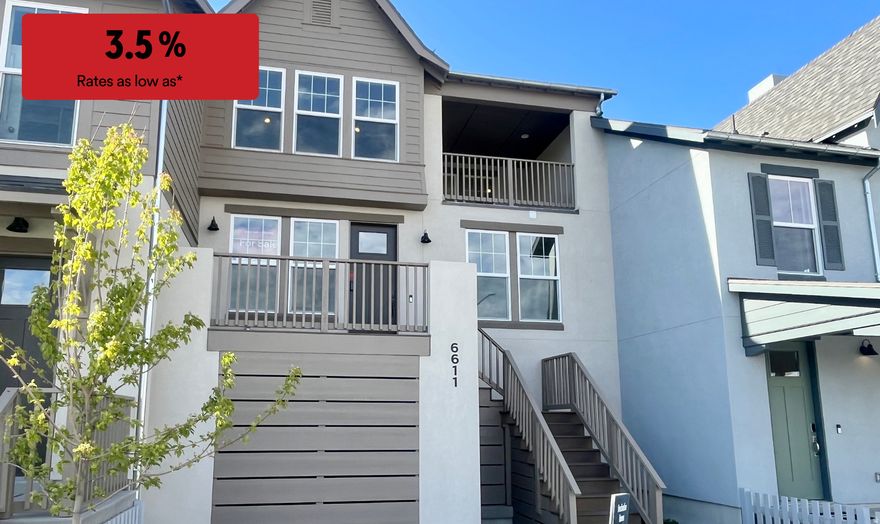 Preferred Lender Incentive Interest Rate or Receive up to $15,000 towards closing costs!* BRAND NEW Luxury Townhome with the convenience of a 4-CAR GARAGE! With easy access to Lookout Park and The Cove house! With direct access to the water, you can easily grab your paddle board from the porch storage room and start living the serene WATERFRONT LIFESTYLE. Plus, with a 2-year builder warranty and a 10-year structural warranty, you'll enjoy lasting quality and peace of mind for years to come! Daybreak amenities include: Pools, Gym, Parks, Trails, Downtown Daybreak, Bees Stadium, Trax, Restaurants & More! Interior photos of a similar unit. Options and upgrades may vary. Buyer and buyers agent to verify all information. Model Home address: 6637 W Lake Ave, South Jordan UT